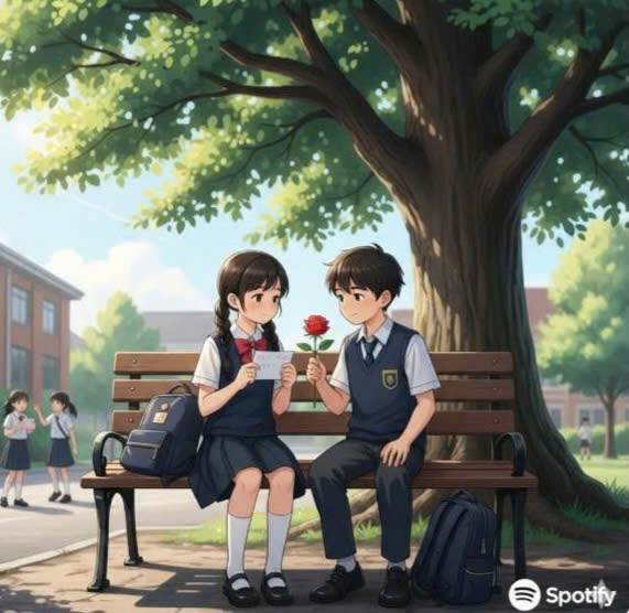 minh họa khi trẻ yêu sớm